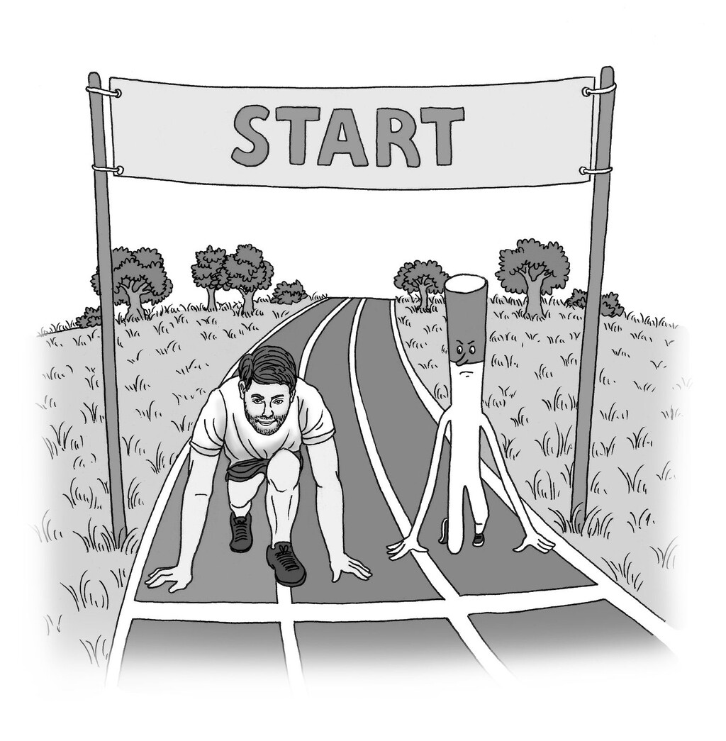 Quitting smoking is an endurance race